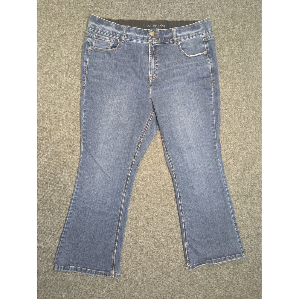 Lane Bryant Jeans Women's‎ Boot Cut High Rise Darkwashed Stretch Denim Size 20